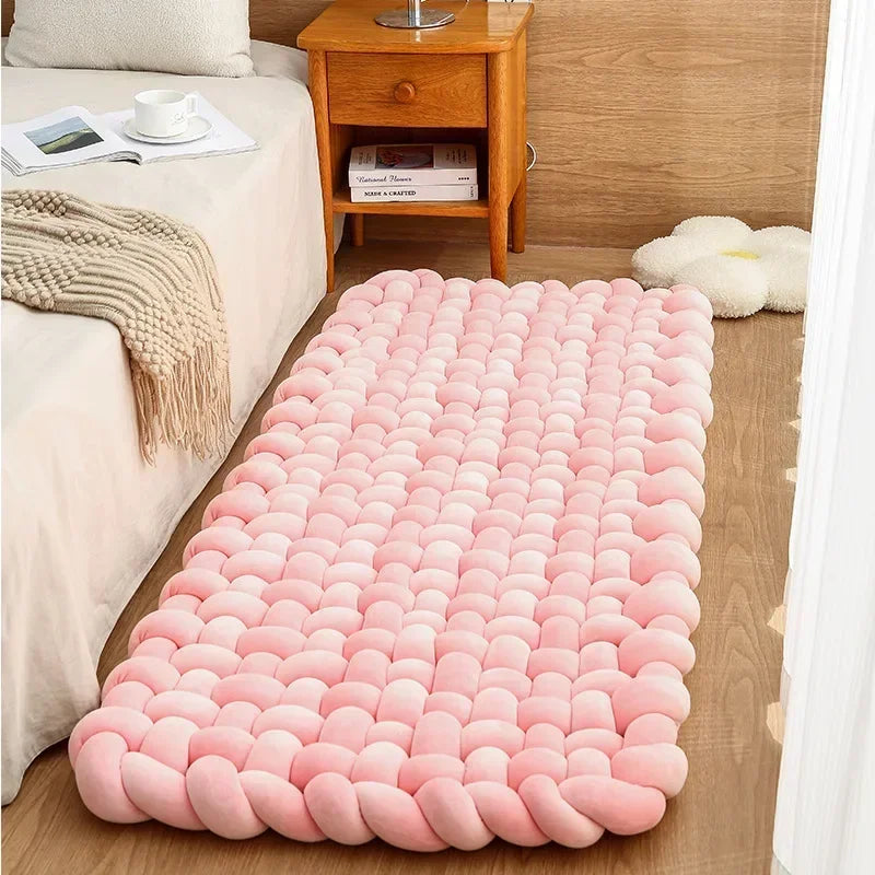 Large Knot Plush Cushion Nordic Aesthetic Fabric Stuffed Pillow