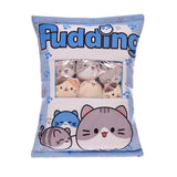 Cute Cat Snack Pillow Pudding