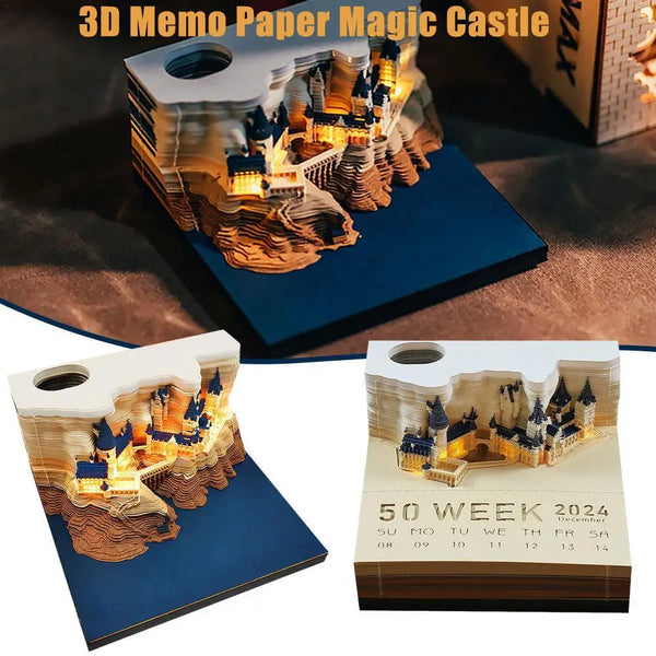 3D Magic Castle Weekly Calendar
